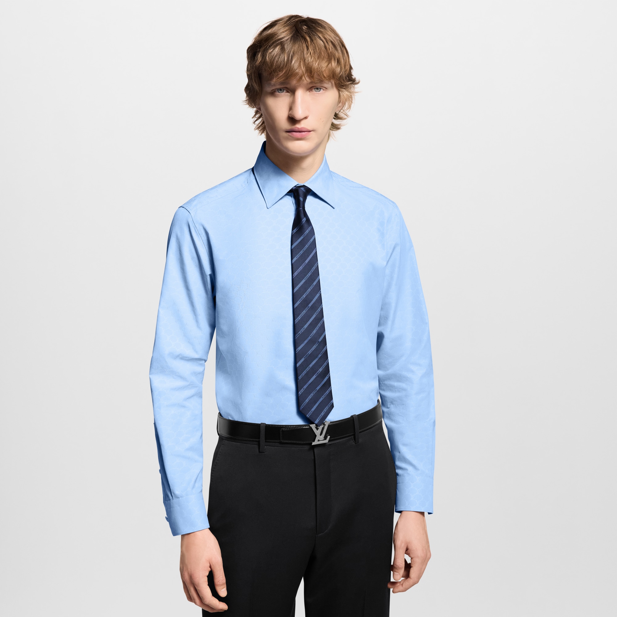 Marque L.Vuitton Deposée Stripes Tie S00 - Men - Accessories